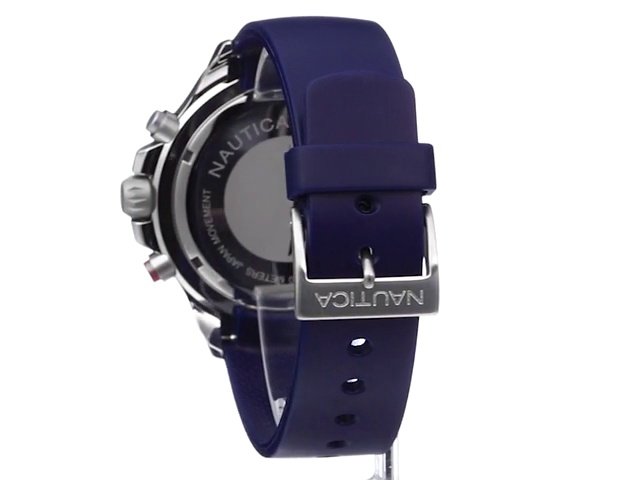 Nautica-Mens-Quartz-Resin-Silicone-Watch
