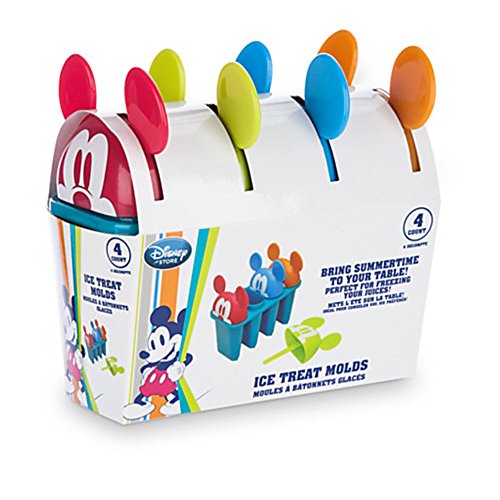 Official Disney Mickey Mouse 4 Popsicle Ice Treat Molds