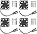 Easycargo Raspberry Pi Fan 30x30x7mm, Raspberry Pi Cooling Fan Brushless 3.3V 5V DC Quiet Fan for Raspberry Pi 4, Pi 3 B+, Pi 3B, Pi 2, Pi B+, RetroFlag NESPI Case (30mmx30mmx7mm) (Black 4-Pack) primary