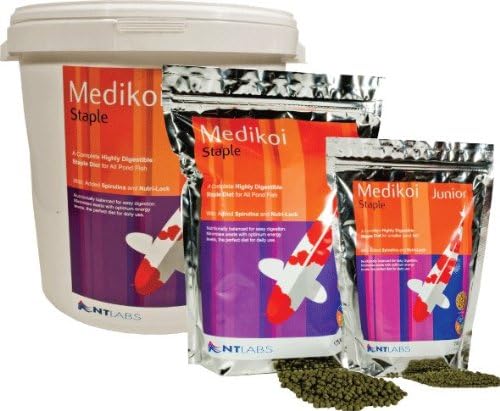 NT Labs Medikoi Staple with Colour Enhancer, Complete Feed for All Pond Fish Ideal for Spring Summer and Autumn Feeding