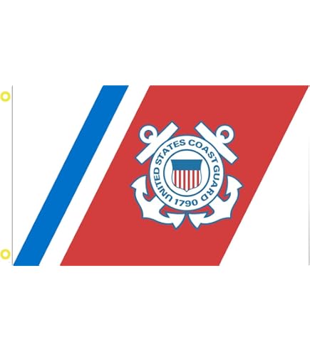 12X18 United States Coast Guard ENSIGN Wooden Stick Flag 100D 12X18 United States Coast Guard ENSIGN Wooden Stick Flag 100D