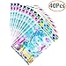 40Pcs Mermaid Party Supplies Favors Mermaid Party Bags Mermaid Gift Bags Goodie BagsTreat Paper Bags Mermaid Birthday Party Decoration Gifts for Kids Girls, 6.7