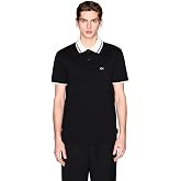 Armani Exchange Mens Tipped Cotton Pique Reg Polo Shirt