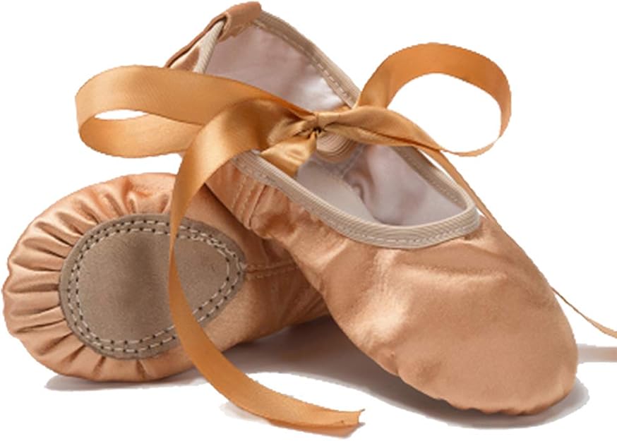 MSMAX Classic Ballet Slippers Satin Performa