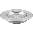 Premium Bread Plates for Churches, Communion Bread Plate for Church, Stainless Steel Church Supplies for Communion, Communion Plates for Church, Communion Ware Church Supplies: Silver Matte Finish