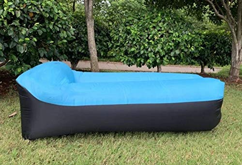 Air Sofa (SKY BLUE) Suitable when traveling, beaches, camping trips, hiking, festivals, gardens, comfortable for seating and relaxation, quick and easy to set up, lightweight and compact in size.