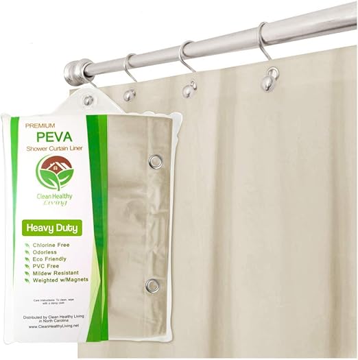 Amazon Com Clean Healthy Living Heavy Duty Peva Tan Shower