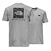 THE NORTH FACE Men's Short Sleeve Red Box Tee, TNF Ligh Grey Heather/Asphault Grey Pine Needle Print, Large