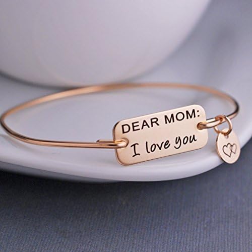 Dear Mom I Love You Bangle Bracele