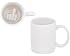 Tazza con coperchio Chat blanc silicone 10 x 9 x 14 cm TROPHY MUG
