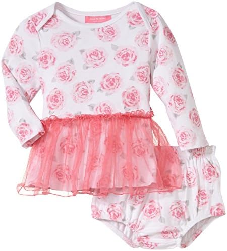 Isaac Mizrahi Baby-Girls Floral Skirted Dress with Diaper Cover, Multi, 6-9 Months
