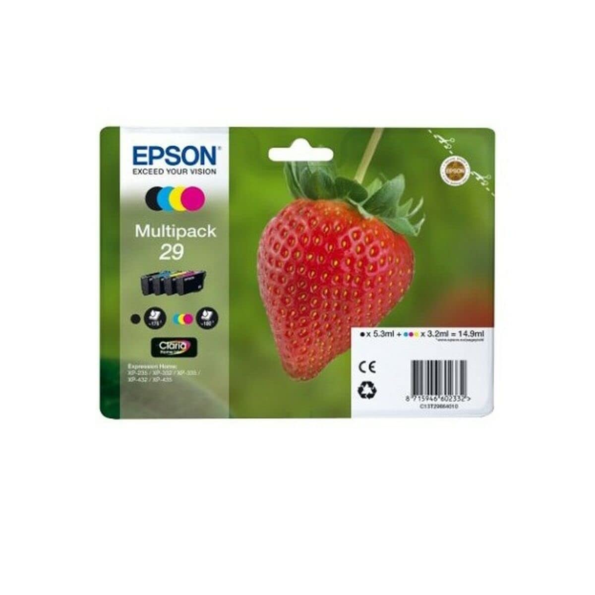 EPSON Multipack Fraise - Ink Claria Home Black Cyan Magenta Yellow