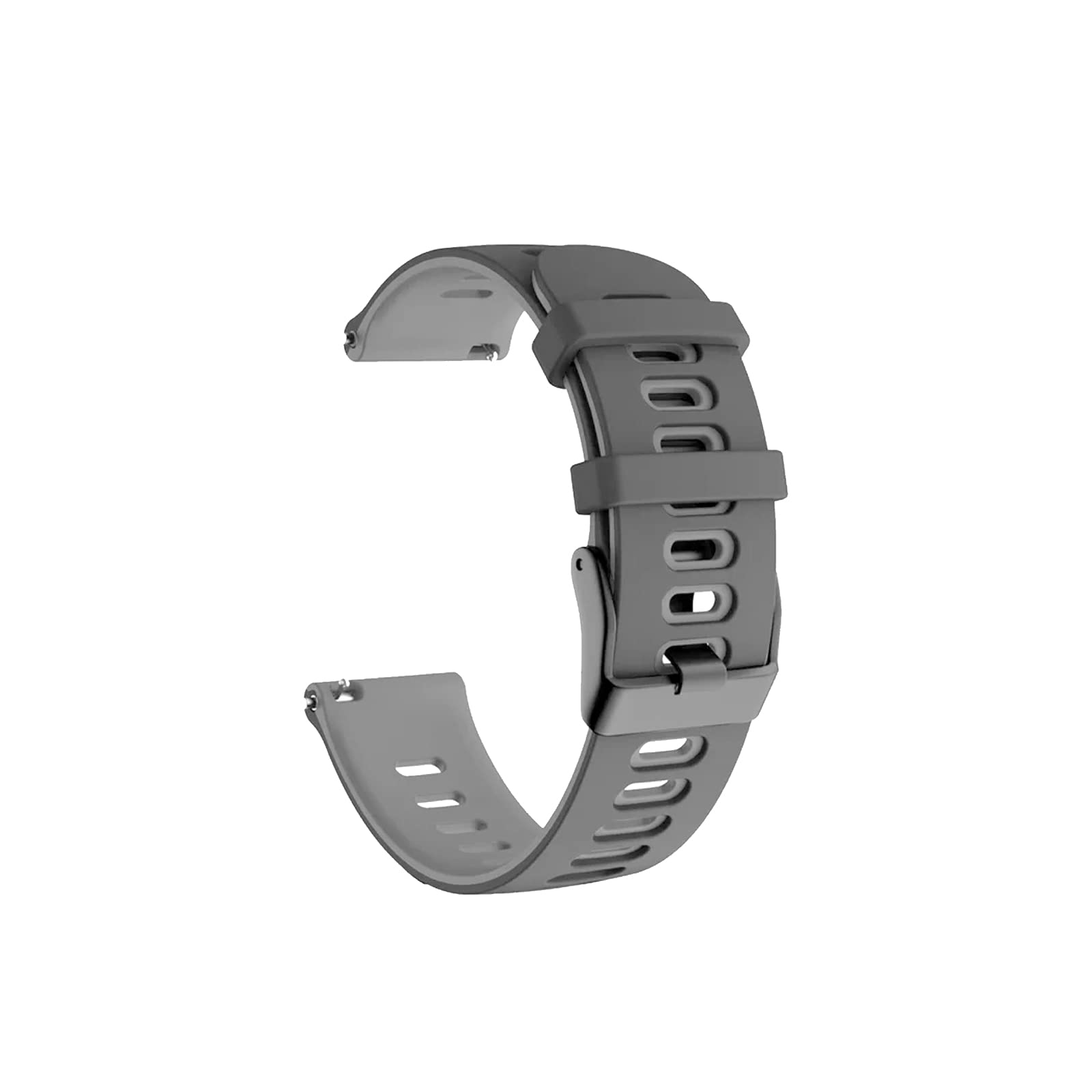 NA Black Rubber Watch Strap Soft Silicone Watch Strap Quick Release Watch Band for Men Women