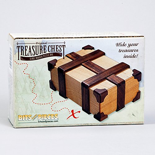 Bits and Pieces Kamei Treasure Chest Gift Box Brainteaser Puzzle Box