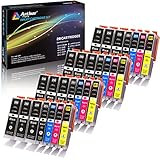 Arthur Imaging Compatible Ink Cartridge Replacement for Canon Pgi-250Xl CLI-251XL for Use with Pixma MX922 MG5520 (12 Large Black, 4 Small Black, 4 Cyan, 4 Yellow, 4 Magenta, 28-Pack)