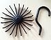 360 Degree Rotating Twirling Scarf Organizers Tie Rack Hanger Closet Organizer, Set of 200 (Black)