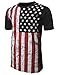 URBANCREWS Mens Hipster Hip Hop USA American Flag All-Star Crewneck T-shirt