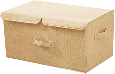 Amazon 収納ケース 押入れ 生地 36 25 16 取っ手付き 収納箱 持ち運び収納ケース おもちゃ箱 おもちゃばこ オモチャ箱 収納バスケット すき間 子供部屋 コミック 雑誌 絵本 Cd イエロー Dvd お洒落 無地 インテリア 引っ越し 衣替え ふとん収納袋 オンライン通販