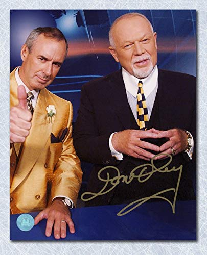 Don Cherry Coach's Corner Autographed Signed Ron McLean Jacket Switch 8x10 Photo