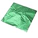TOOGOO(R) 100pcs Square Sweets Candy Chocolate Lolly Paper Aluminum Foil Wrappers Green