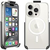 BELTRON Belt Clip Holster Compatible with Apple Clear Case for iPhone 15 Plus, iPhone 15 Pro Max - Features: Built in Kickstand (Holster Only, Case is NOT Included)