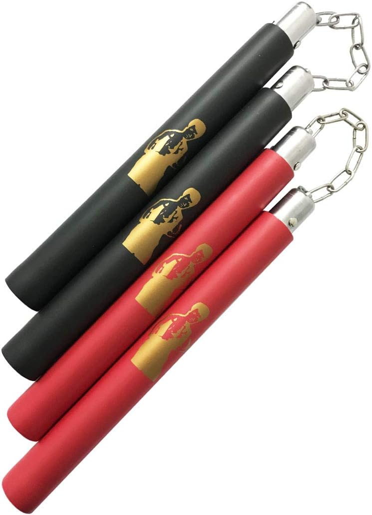 Fayscingo 2 Pack Artes Marciales Nunchucks de Espuma Práctica de