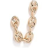 Zoe Chicco Women's 14k Gold Linked Mariner Chain Double Stud Earring, Gold, One Size