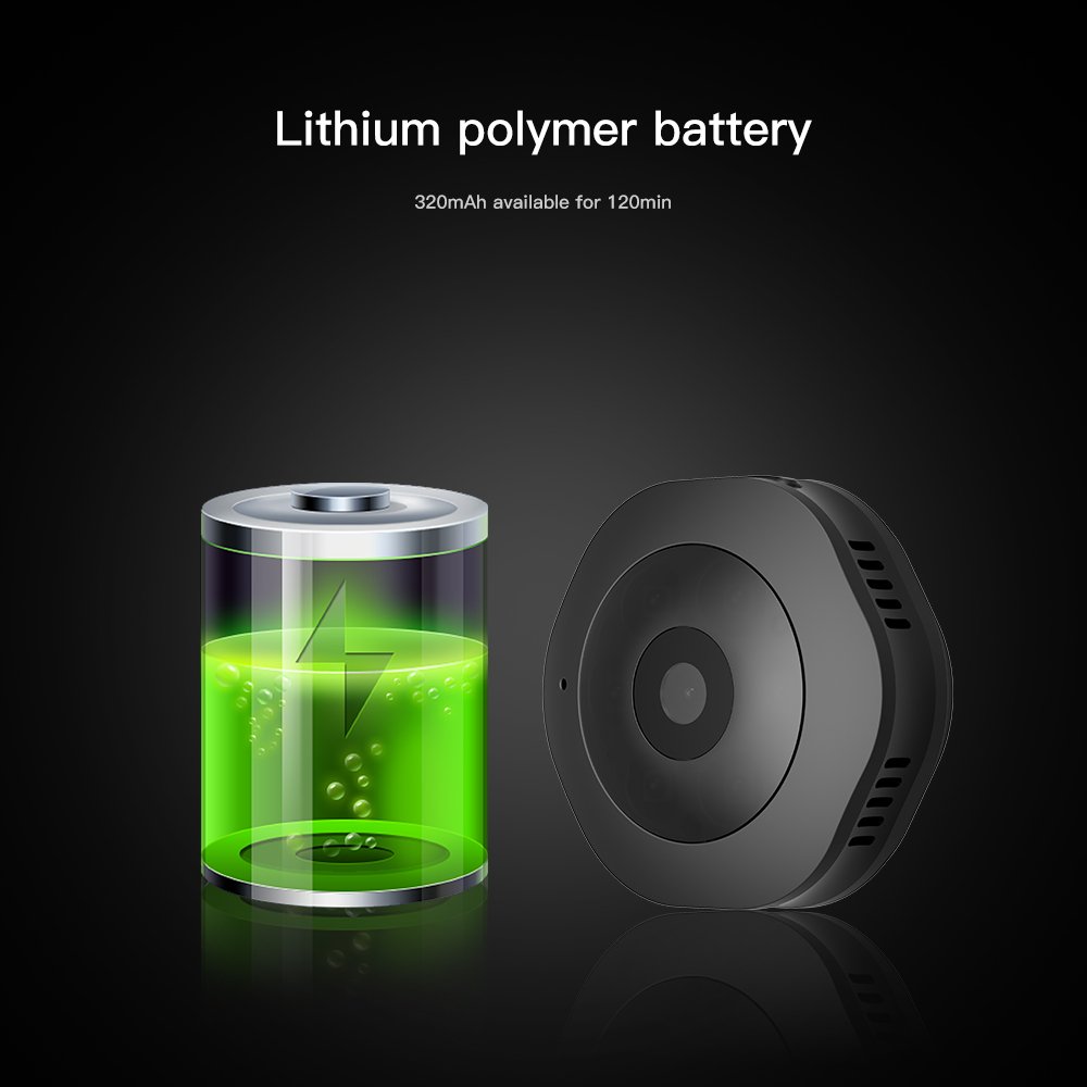 JDIBEST Spy/Hidden Camera - Nanny Camera - Motion Detection - Real HD 1080P, Perfect Indoor Covert Security Camera for Home and Office - The Battery Lasted 2 hours－IMPROVED 2018