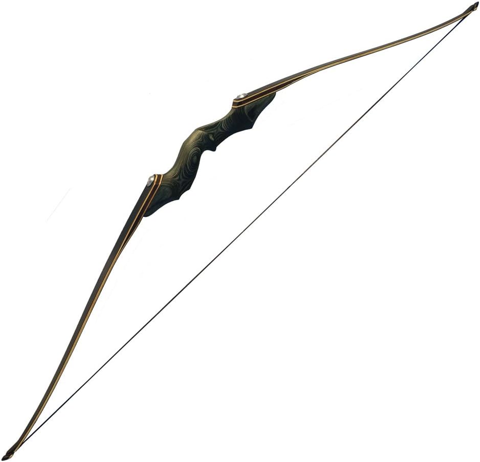 Amazon.co.jp: SHARROW 30~60lbs 伝統弓 左/右利きリカーブボウ 木製弓 アーチェリー弓 取り外し可能な長弓 弓道 ...