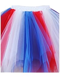 Dresstore - Falda de ballet para mujer, estilo vintage, multicolor