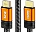 IBRA Orange HDMI-13ft-UHD HDMI 2.0(4K@60Hz) Ready-18Gbps-28AWG Braided Cord-Gold Plated Connectors-Ethernet,Audio Return-Video 4K 2160p,HD1080p,3D,Compatible with Xbox PlayStation PS3 PS4 PC TV