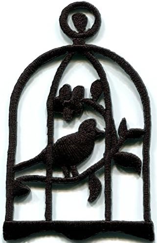 Bird Swallow Dove Swiftlet Sparrow Birdcage Pet Applique Iron-on Patch New S-670 Handmade Design From Thailand...