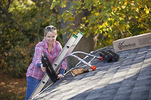GutterBrush Leaf Gutter Guard for Standard 5 Inch Rain Gutters - 120 Foot House Pack