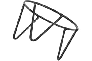 SUPVOX Outdoor Garden Crystal Ball Stand Small Metal Sphere Holder Display Rack Black