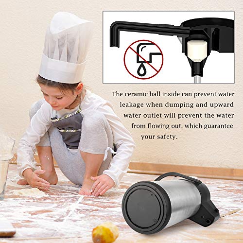 101 Oz Airpot Thermal Carafes, Stainless Steel Vacuum Pressure Insulated Coffee Dispenser with Pump, Thermos for Coffee Beverage Water, Heat and Cold Retention (3L) - Thumbnail 3