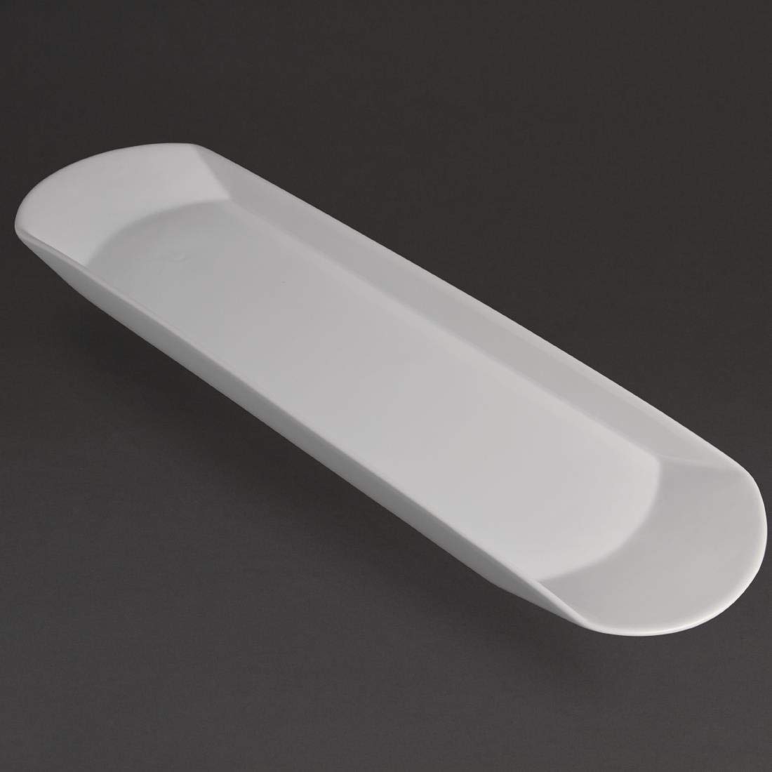 Olympia Gondola Platter Porcelain White Serving Tray Freezer Safe 650X190Mm