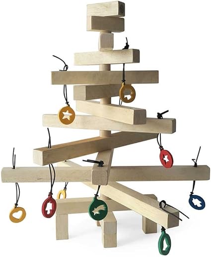 Albero Di Natale In Legno Amazon.Designobject Albero Di Natale Legno Di Faggio Cm 30x35 H Fatto A Mano In Italia Amazon It Casa E Cucina