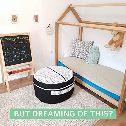 2 Stuffed+Storage+Ottoman+Organizer+Pillows