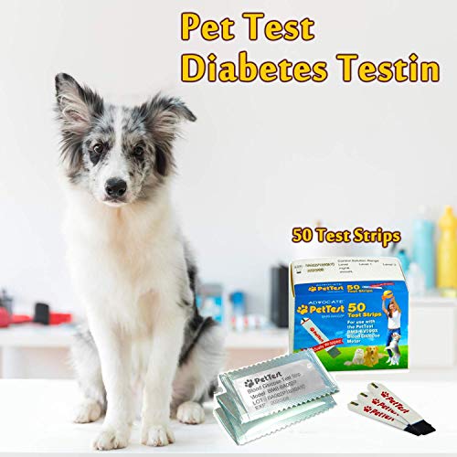 PetTest Strips Advocate - Monitoring Glucose Levels - Diabetes Testing Tools - Calibrated for Pets