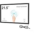 GreenTouch 21.5 Inch Multi Interactive Infrared Touch Frame, IR Touch Screen Overlay Kits, IR Touch Screen Panel Bezel with 3mm Tempered Glass…