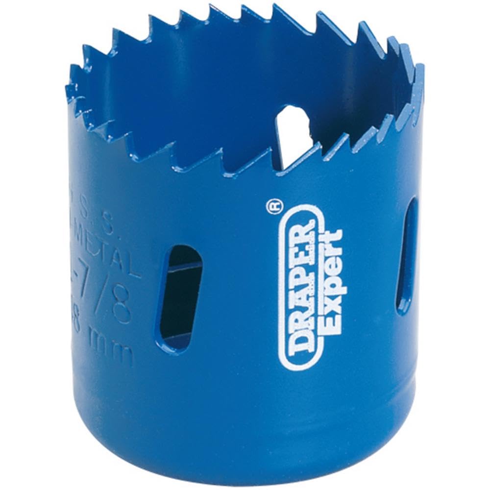 Draper 41080 Expert HSS Bi-Metal Holesaw Blade, 48mm, Blue
