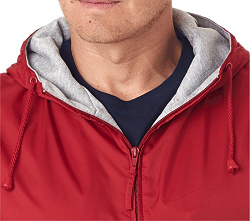 Lifeguard Red Jacket Windbreaker Fleece Lined Life Guard YMCA Pool Staff (2X Large)
