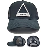 Cult of Individuality HVMAN Human New Triangle Logo Mesh Trucker Black White Era Snapback Hat