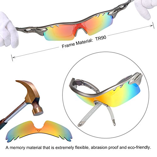 HODGSON Polarized Sports Sunglasses for Men Women with 5 Interchangeable Lenses
