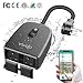 VAVOFO Outdoor Smart Plug, WiFi Outlet with 2 Sockets, Compatible with Alexa Google Home, IP44 Waterproof, Wireless Remote Control Timer & Countdown by Smartphone APP primary