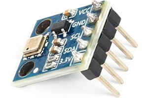 ST SHILLEHTEK SHILLEHTEK PRE-SOLDERED BMP180 I2C IIC Digital Atmospheric Pressure, Temperature, Altitude Sensor Module for Raspberry Pi, Arduino, ESP32, and Other Microcontrollers