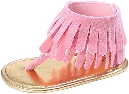 Creazrise Toddler Sandals,Baby Tassels Sandals Newborn Soft Sole Summer Shoes Girl Bohemian Style Sandals