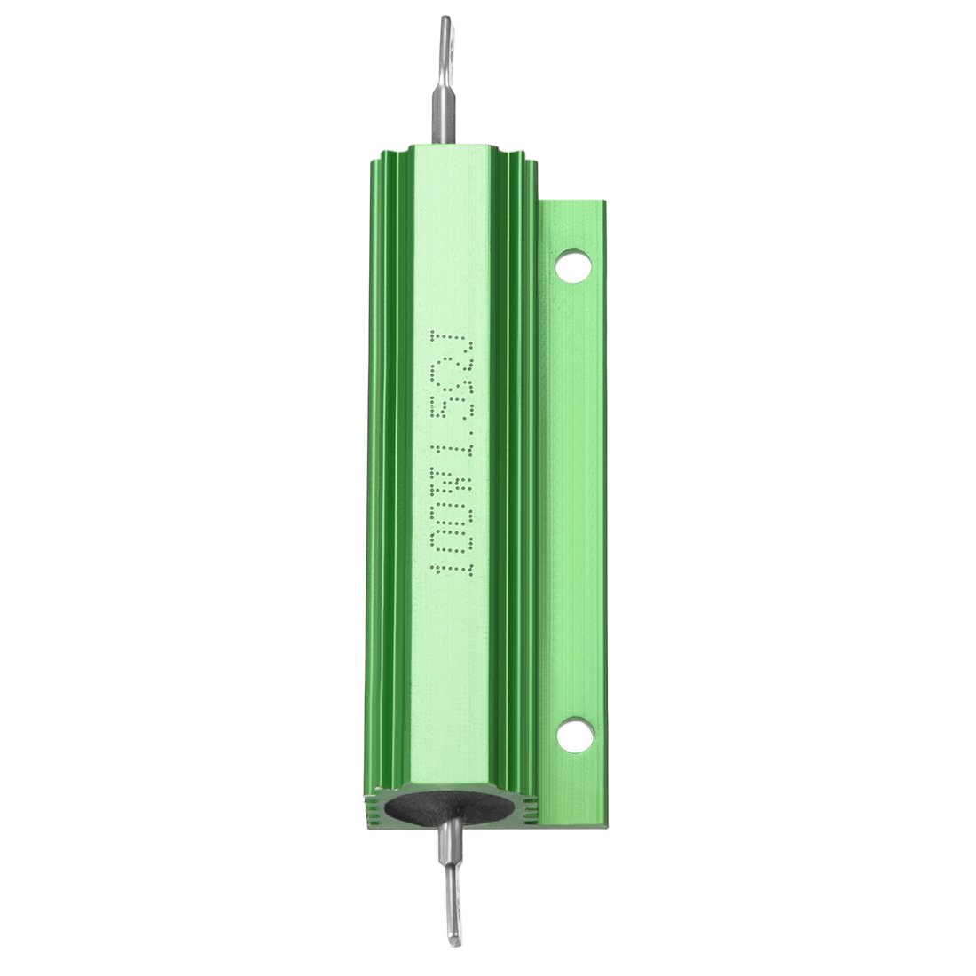 sourcingmap 2 Pcs Aluminum Case Resistor 100W 1.5 Ohm Wirewound Green for LED Replacement Converter 100W 1.5RJ - Image 3