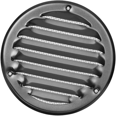 EUROPLAST Aluminium Ø100mm 4in Round Air Vent Grille with Insect Mesh