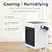 Air Cooler, Mini Portable Air Conditioner Fan Noiseless Evaporative Air Humidifier for Room Office Desktop Nightstand